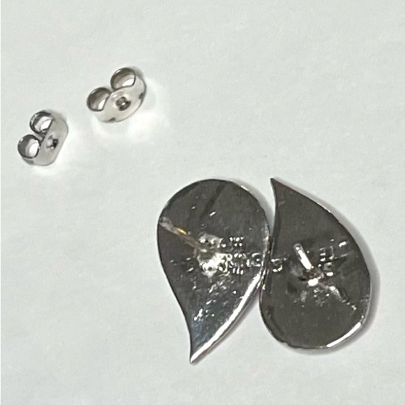 Sterling silver pierced earrings jewelry - Picture 13 of 16